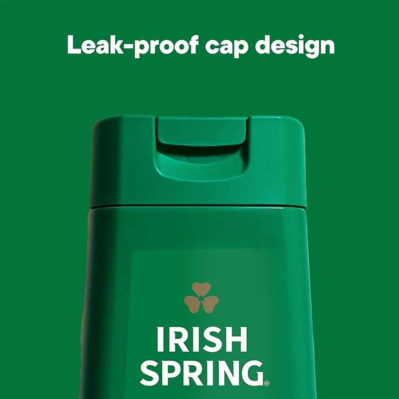 Irish Spring Original Moisturizing Body Wash for Men, 24-Hour Fresh, Face and Body Wash, Men’s Body Wash, Biodegradable Ingredients, Paraben Free, Cool Fresh Scent, 20 fl oz Bottle