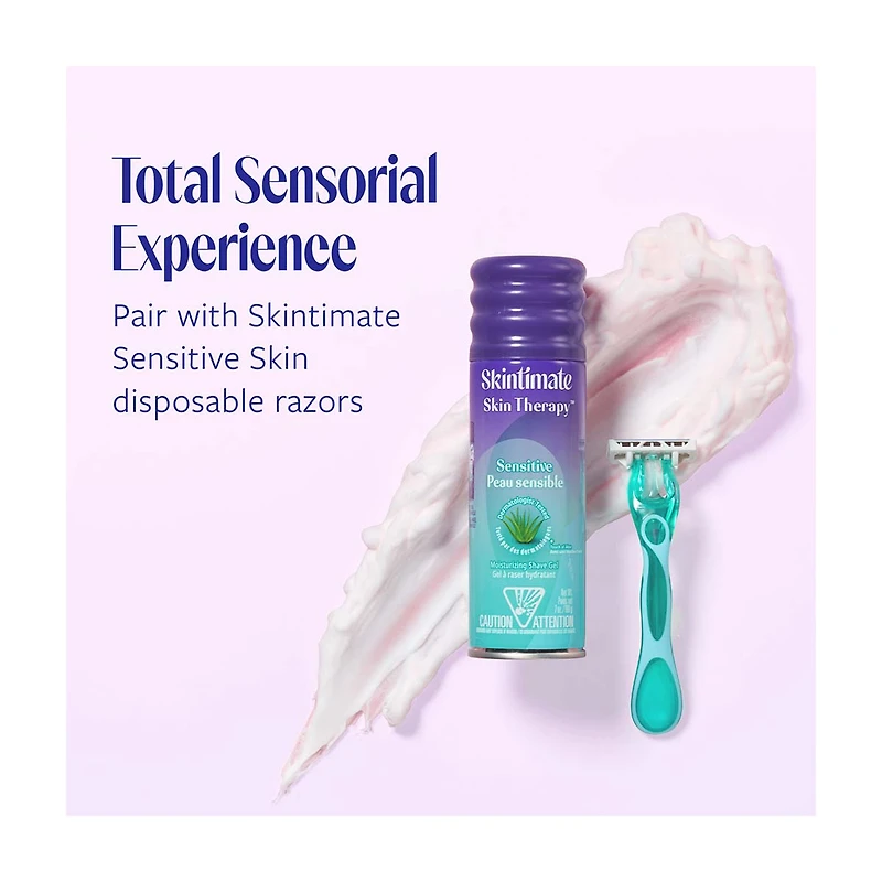 Skintimate Skin Therapy Sensitive Moisturizing Shave Gel, 7 oz