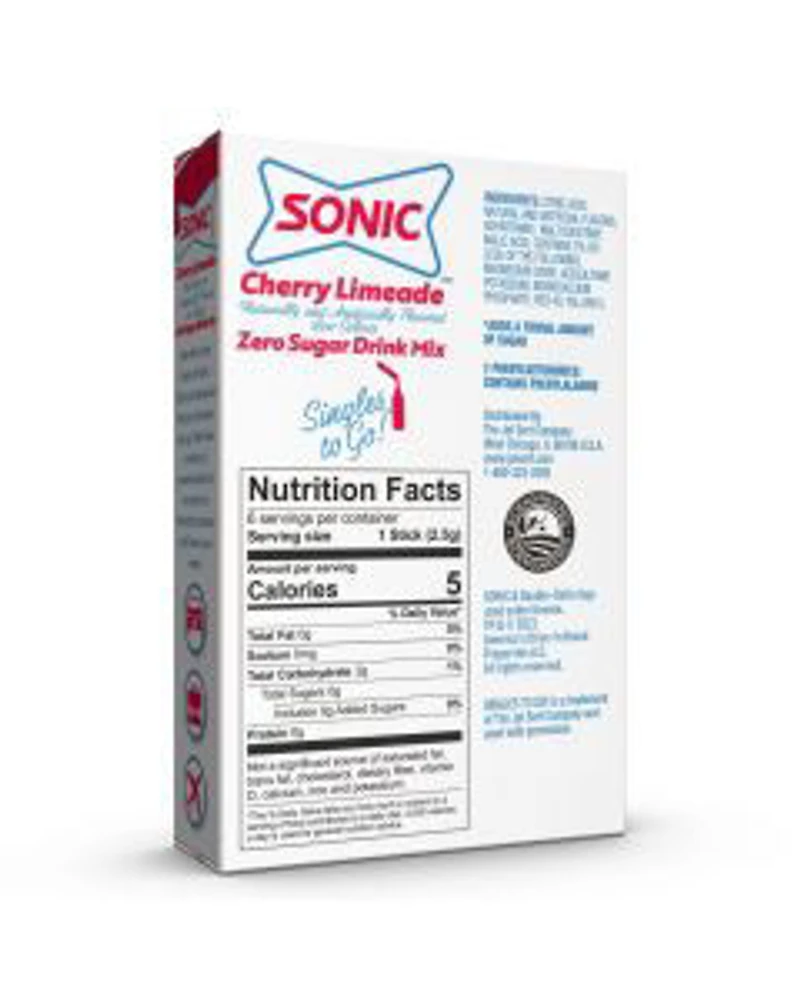 Sonic Cherry Limeade Singles To Go Drink Mix, 6 ct