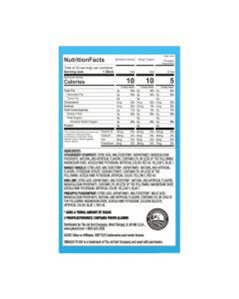 Skittles Singles To Go Drink Mix Tropical Variety Pack, 20 ct