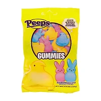 PEEPS Bunny Shaped Gummies Peg Bag, 3.75 oz