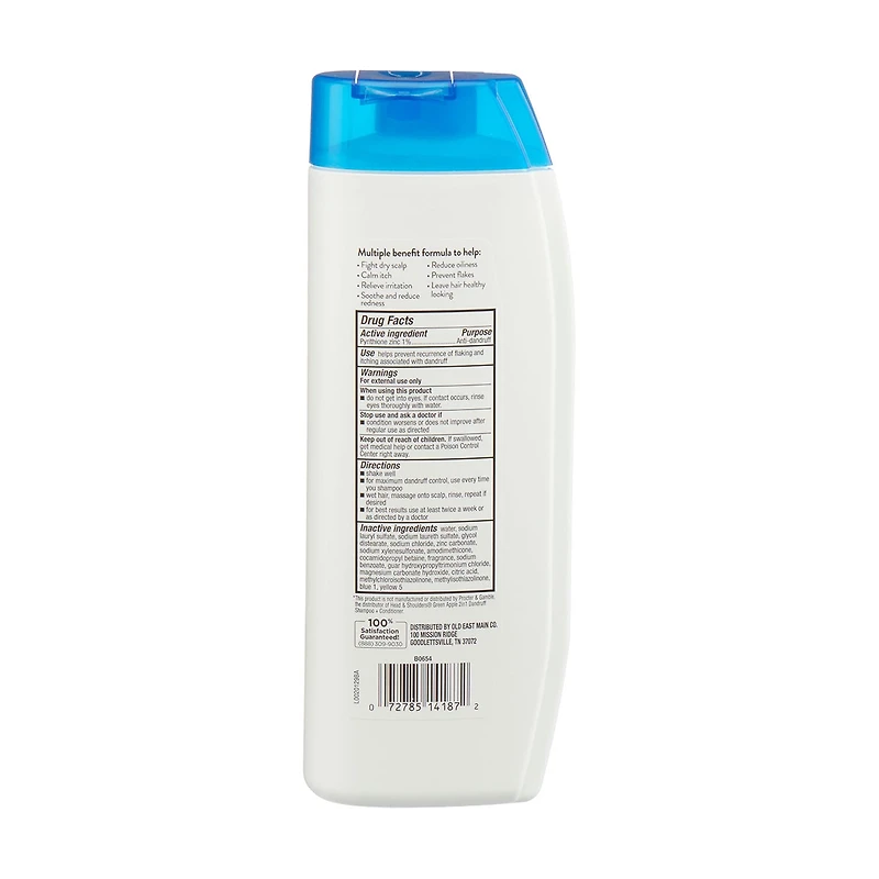 Studio Selection Clean Apple 2 in 1 Dandruff Shampoo + Conditioner, 14.2 fl oz