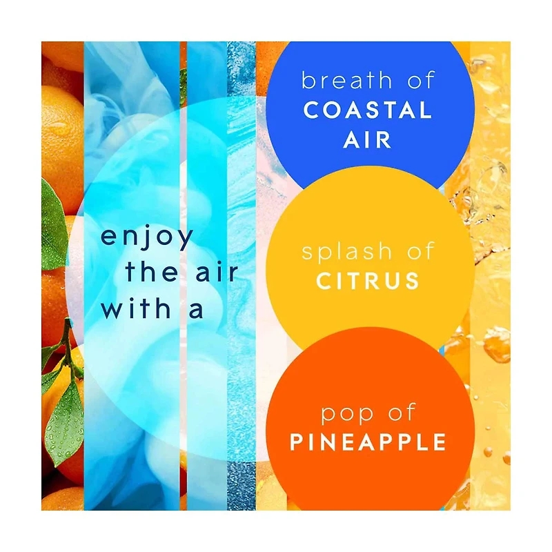 Glade Plug Ins Scented Oil Air Freshener Refills, Coastal Sunshine Citrus™, 0.67 oz, 2 ct