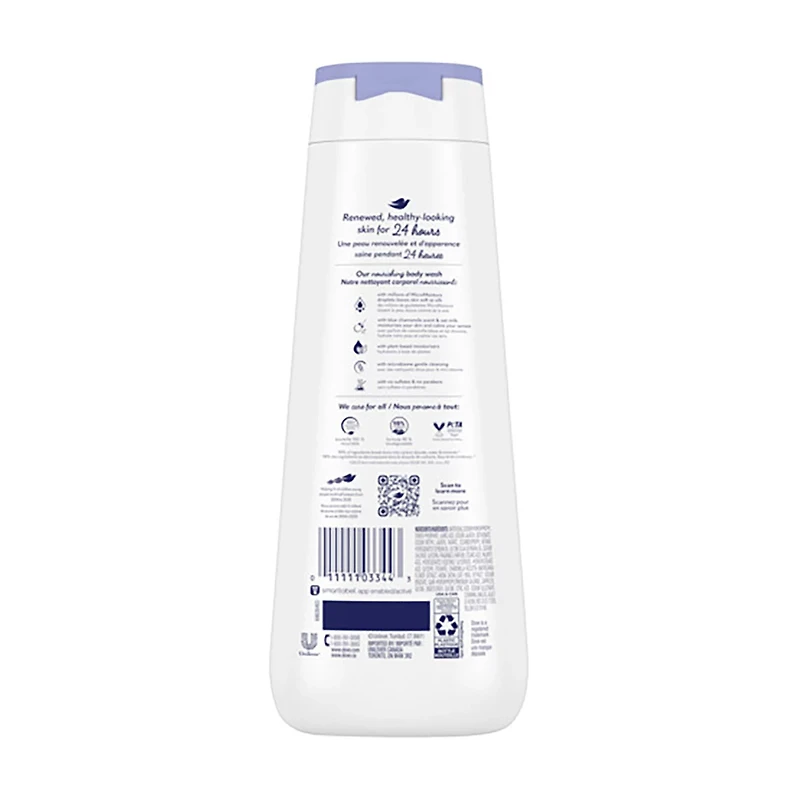 Dove Anti-Stress Body Wash, Blue Chamomile & Oat Milk, 20 fl oz