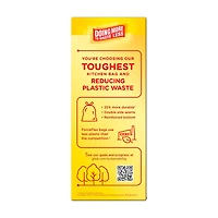 Glad ForceFlex MaxStrength Tall Kitchen Drawstring Trash Bags with Cherry Blossom Febreze, 13 gal,  20 ct