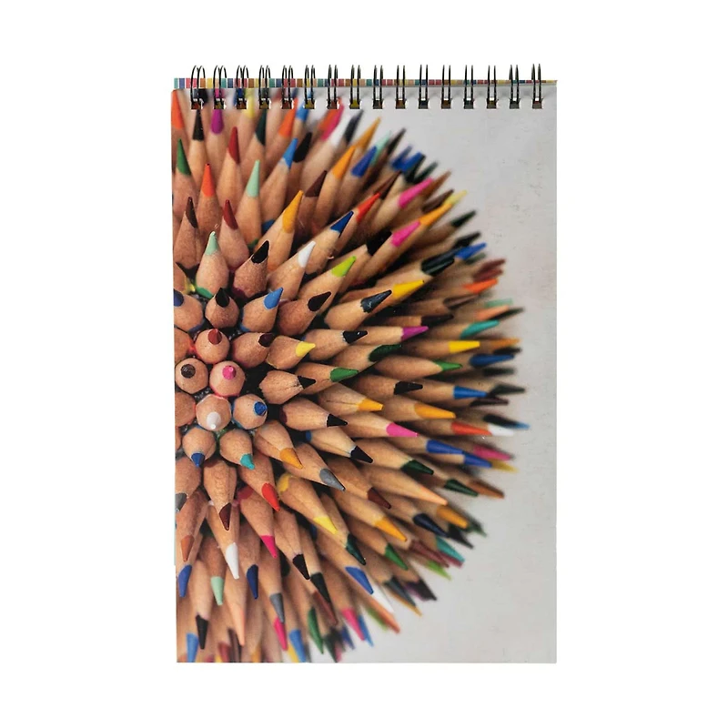 Small Sketchbook with Mountains Design, 5.7 in x 8.5 in