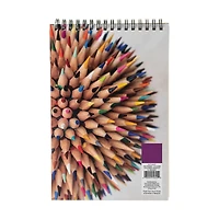 Small Sketchbook with Mountains Design, 5.7 in x 8.5 in