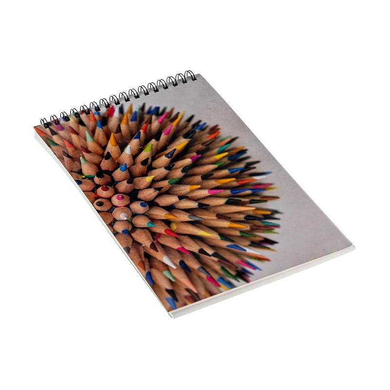 Small Sketchbook with Mountains Design, 5.7 in x 8.5 in