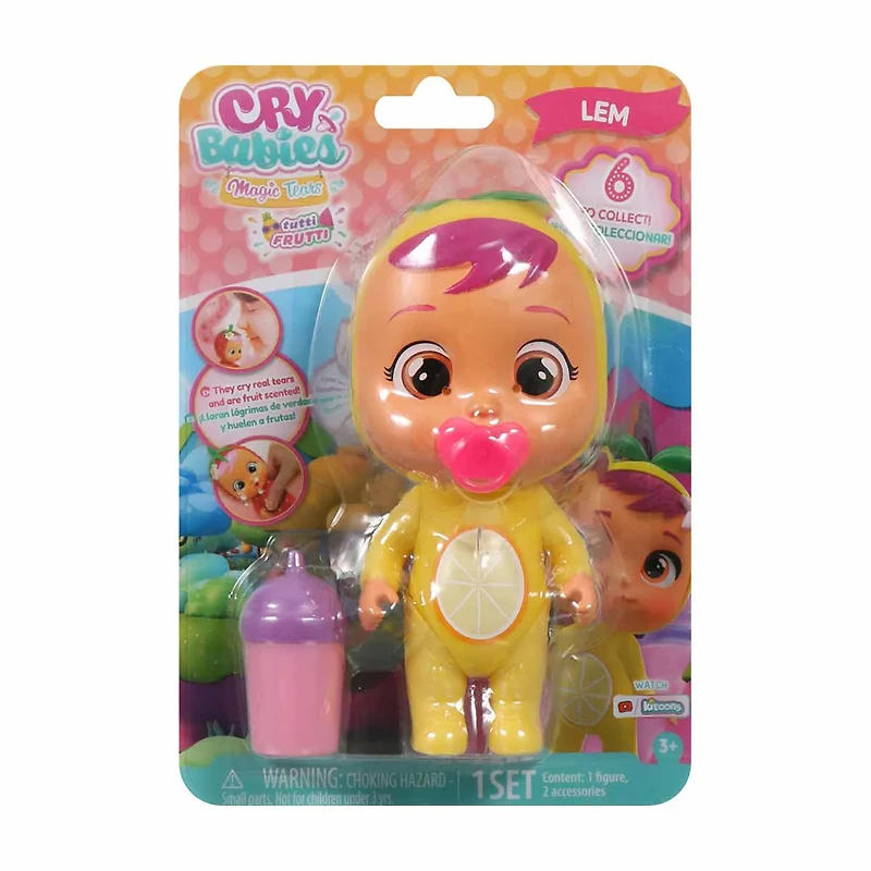 Cry Babies Tutti Frutti Magic Tears Mini Doll, Assorted