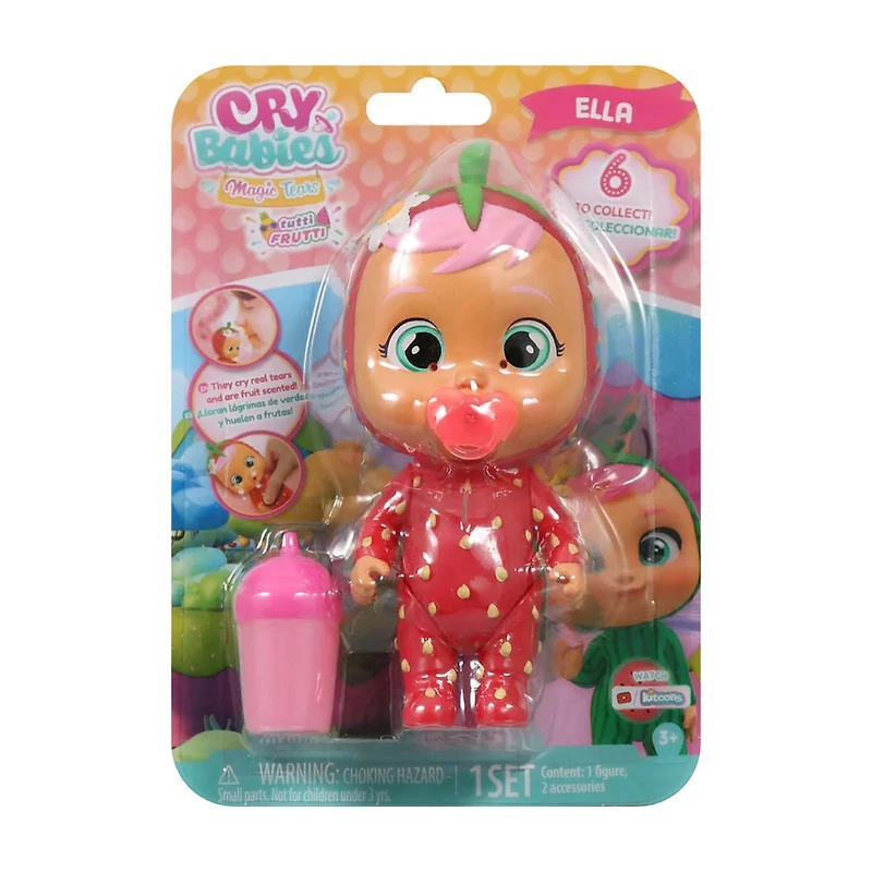 Cry Babies Tutti Frutti Magic Tears Mini Doll, Assorted