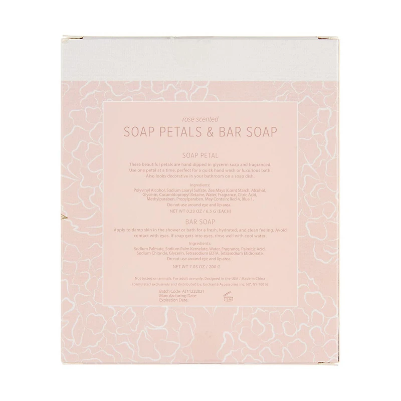 Belle Maison Rose Bouquet Soap Petal and Bar Soap Gift Collection