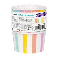 6oz Paper Pastel Ice Cream Cups, 8 Count