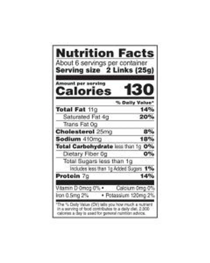 Duke's Original Recipe Smoked Shorty Sausages, 5 oz