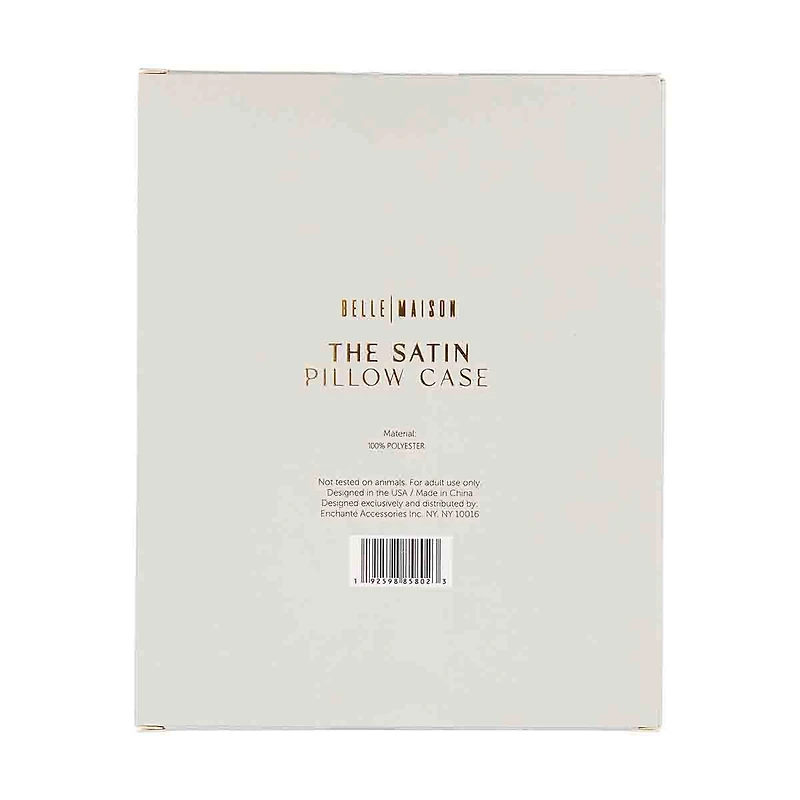 Belle Maison Pink Satin Pillowcase, 20 x 26 in.