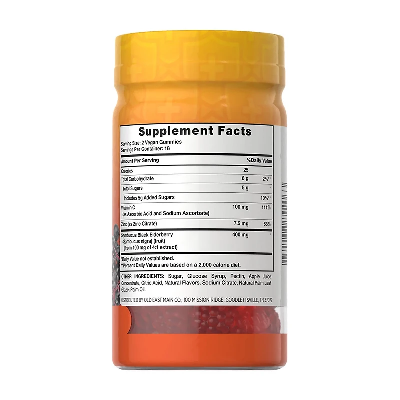 Oh Good! Black Elderberry Gummies, 36 ct