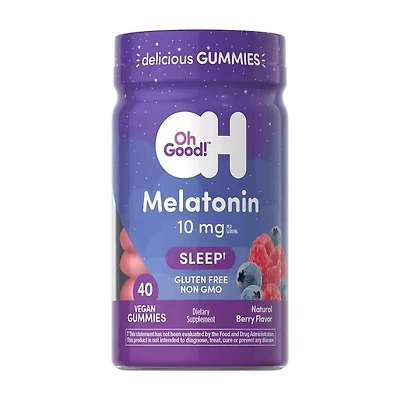 Oh Good! Melatonin 10 mg Gummies, 40 ct