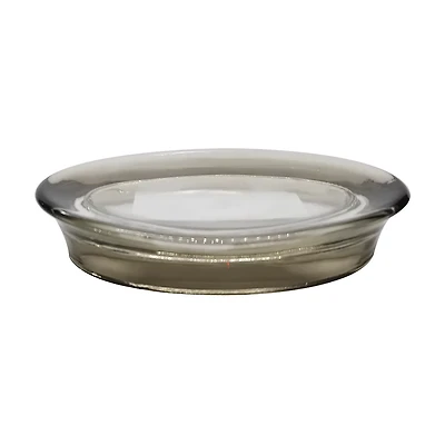 Glass Green Soap Dish