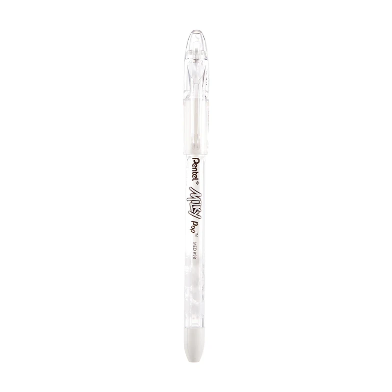 Milky Pop Pastel Gel Pen, (0.8mm) Medium Line, White