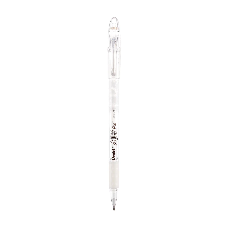 Milky Pop Pastel Gel Pen, (0.8mm) Medium Line, White