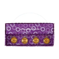 Round Wine Charms, 4 Pieces