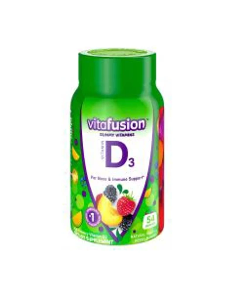 Vitafusion Vitamin D3 Gummy Vitamins, Peach & Berry, 54 ct