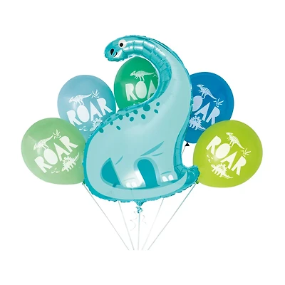 321 Party! Blue and Green Dinosaur Balloon Kit