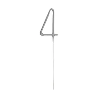 321 Party! Silver Number 4 Sparkler, 7 in