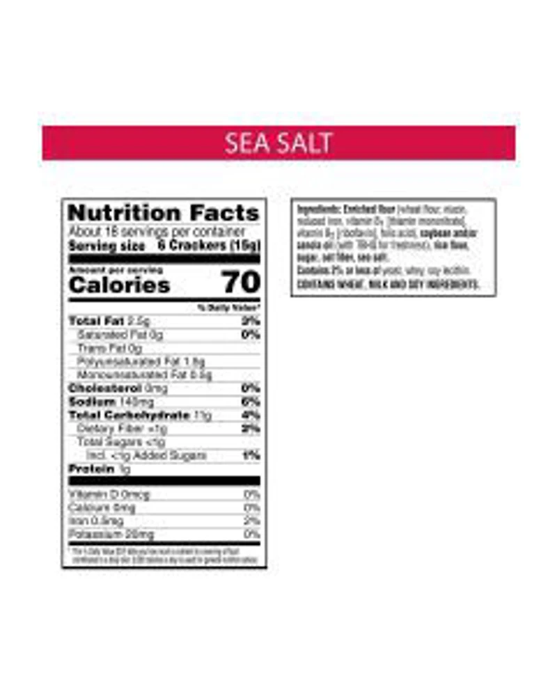 Town House Oven Baked Pita Crackers - Sea Salt, 9.5 oz