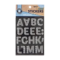 Crafter's Closet Gem Stickers, Letters