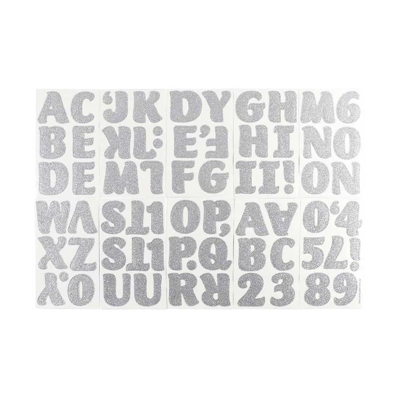 Crafter's Closet Poster Letters, Silver