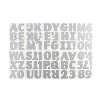 Crafter's Closet Poster Letters, Silver