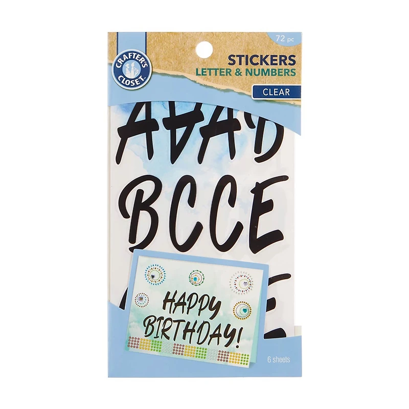 Crafter's Closet Letter Stickers