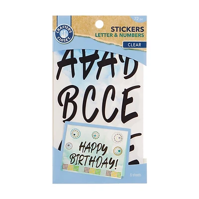 Crafter's Closet Letter Stickers
