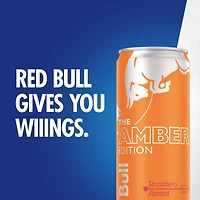 Red Bull Amber Edition Energy Drink, Strawberry Apricot, 114mg Caffeine, 12 fl. oz. Can