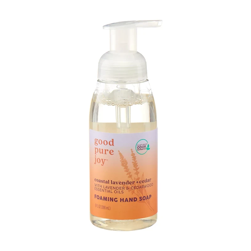 Good Pure Joy Plant-Derived Coastal Lavender + Cedar Foaming Hand Soap, 9 oz