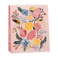 Floral Gift Bag with Gift Tag, Large