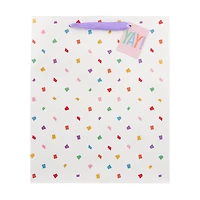 White Confetti Gift Bag, Large