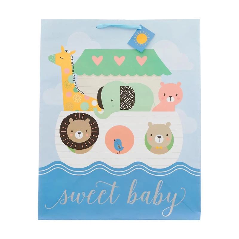 Sweet Baby Animal Arc Gift Bag, Large