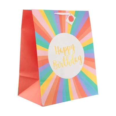 Happy Birthday Rainbow Gift Bag, Jumbo