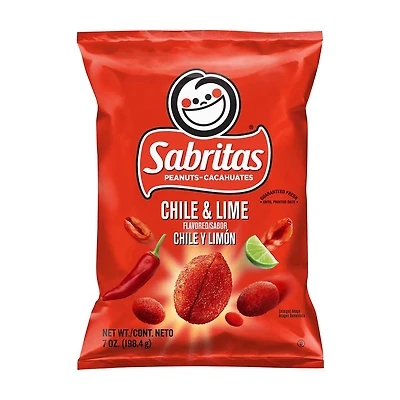 Sabritas Peanuts Chile & Lime Flavored, 7 oz