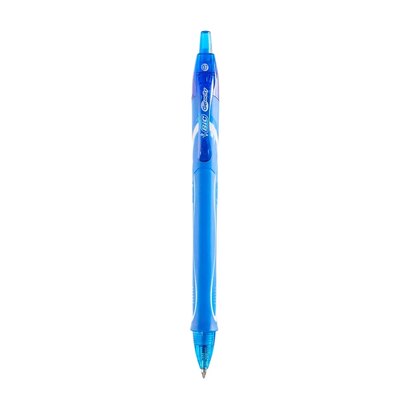 BIC Gelocity Medium Point Retractable Gel Pen 0.7 mm, Blue