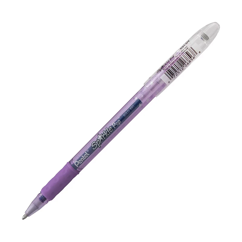Pentel® Sparkle Pop™ Metallic Gel Pen, 1.0mm Bold Line, Violet-Blue Ink