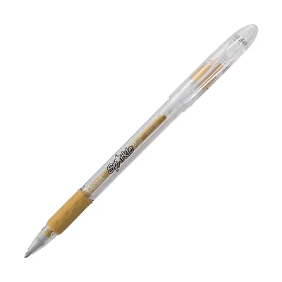 Pentel® Sparkle Pop™ Metallic Gel Pen, 1.0mm Bold Line, Gold-Gold
