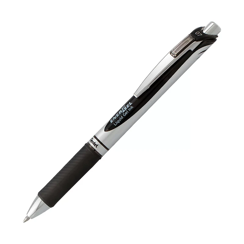EnerGel® RTX Retractable Liquid Gel Pen, (0.7mm) Metal Tip, Medium Line