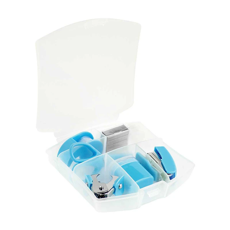 Ryder & Co. Blue Office Desk Accessory Kit, 7 Pieces