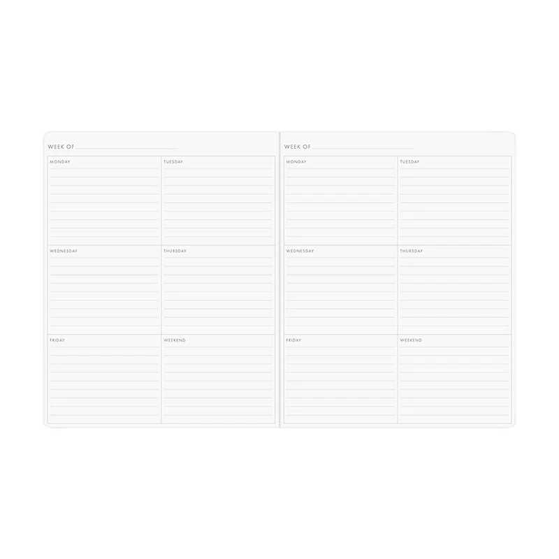 Ryder & Co. Undated Weekly Planner