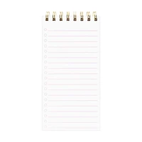 Ryder & Co. Pink Spiral List Pad, 80 Sheets