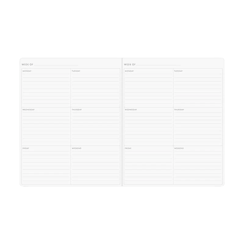 Ryder & Co. Pink Floral Undated Weekly Planner, 96 Pages