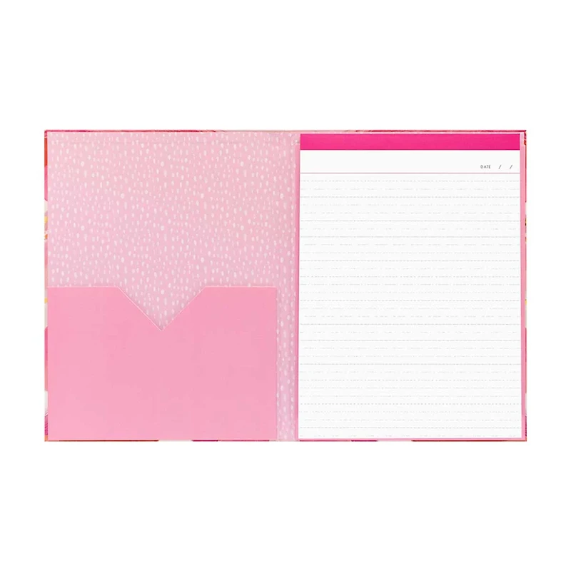 Ryder & Co. Pink & Coral Brushstroke Pocket Padfolio