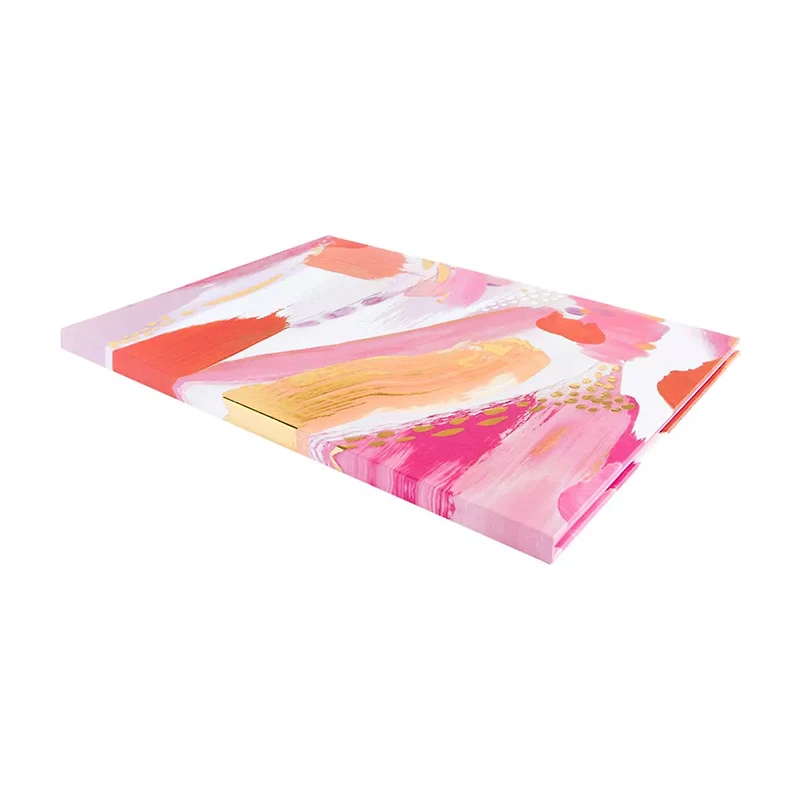 Ryder & Co. Pink & Coral Brushstroke Pocket Padfolio